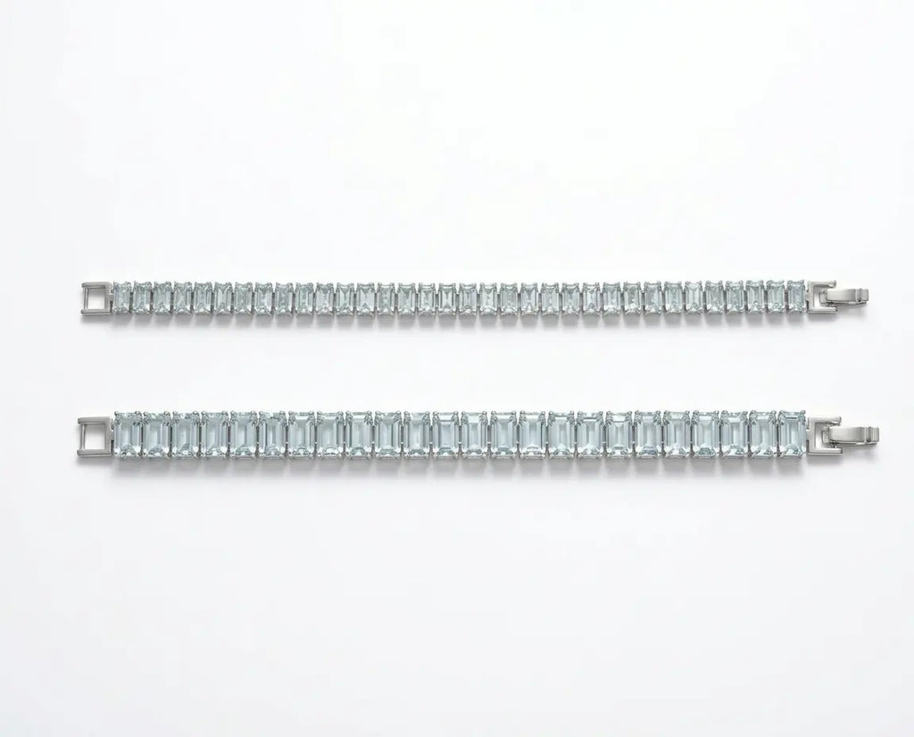 Men's Baguette-cut Tennis Bracelet - Salitaire jewellery
