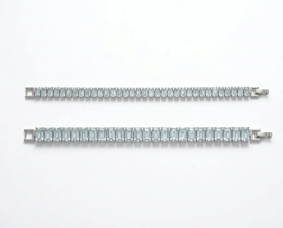 Men's Baguette-cut Tennis Bracelet - Salitaire jewellery