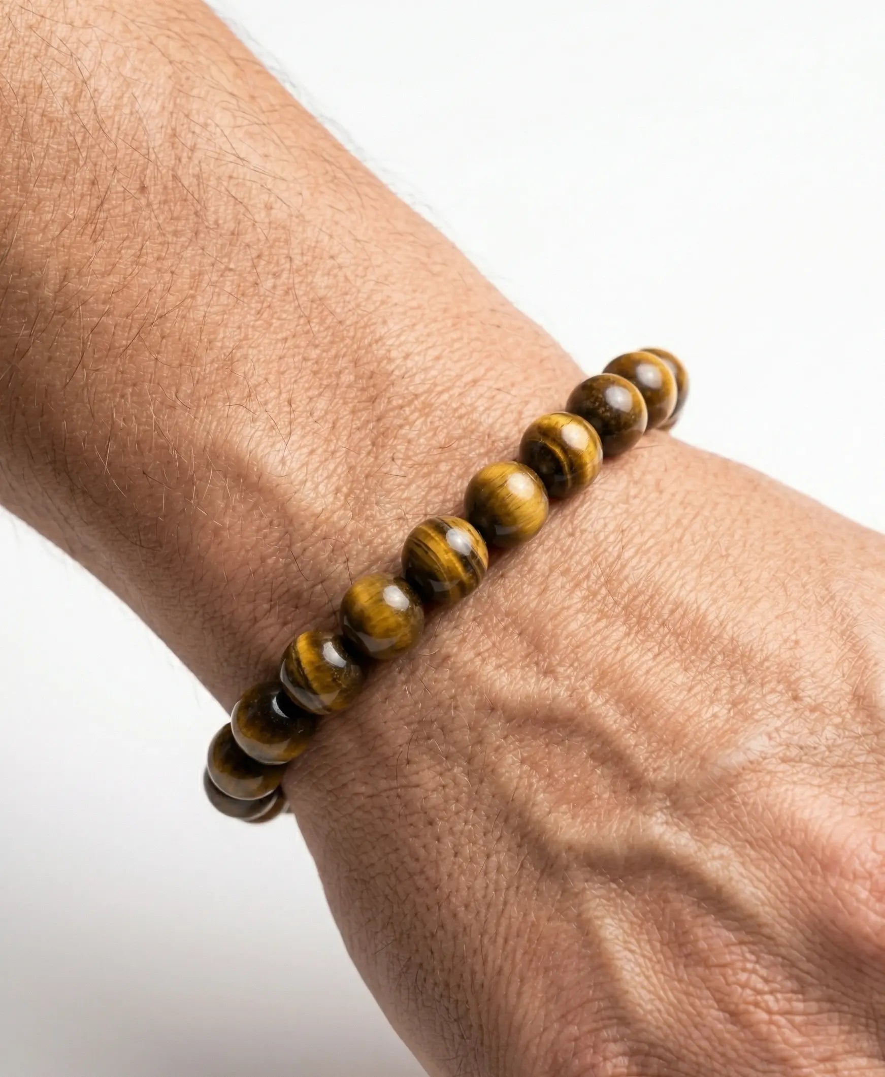 Men's Tiger Eye Stone Bracelet - Salitaire jewellery